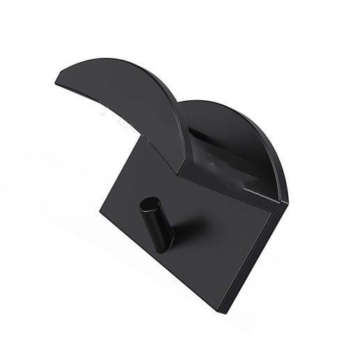 10PCS Adhesive Hat Hooks Modern Minimalist Strong Transparent Adhesive Hat Rack for Wall Black