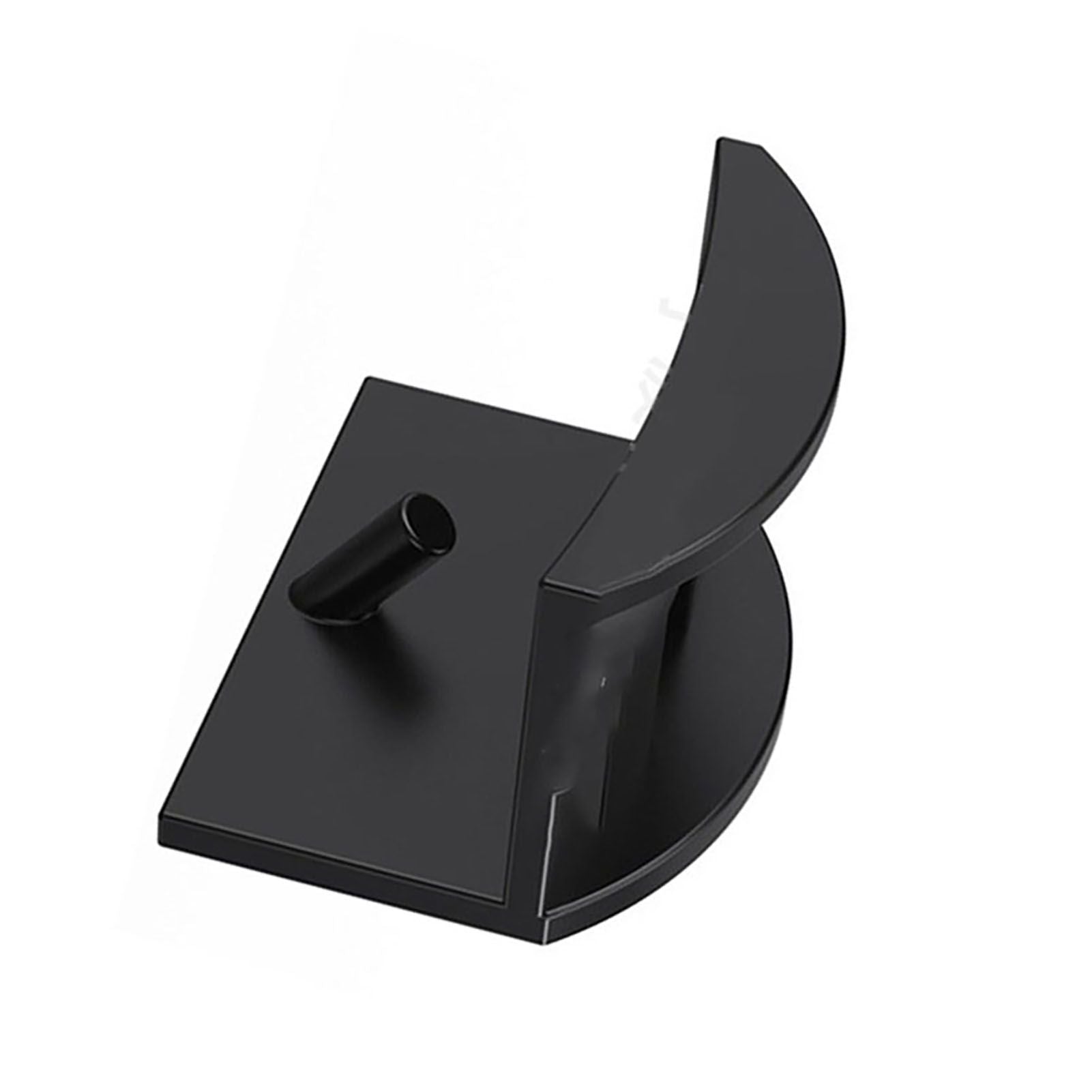 10PCS Adhesive Hat Hooks Modern Minimalist Strong Transparent Adhesive Hat Rack for Wall Black