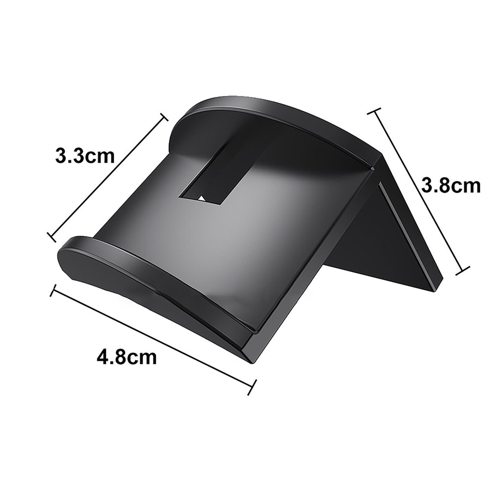 10PCS Adhesive Hat Hooks Modern Minimalist Strong Transparent Adhesive Hat Rack for Wall Black