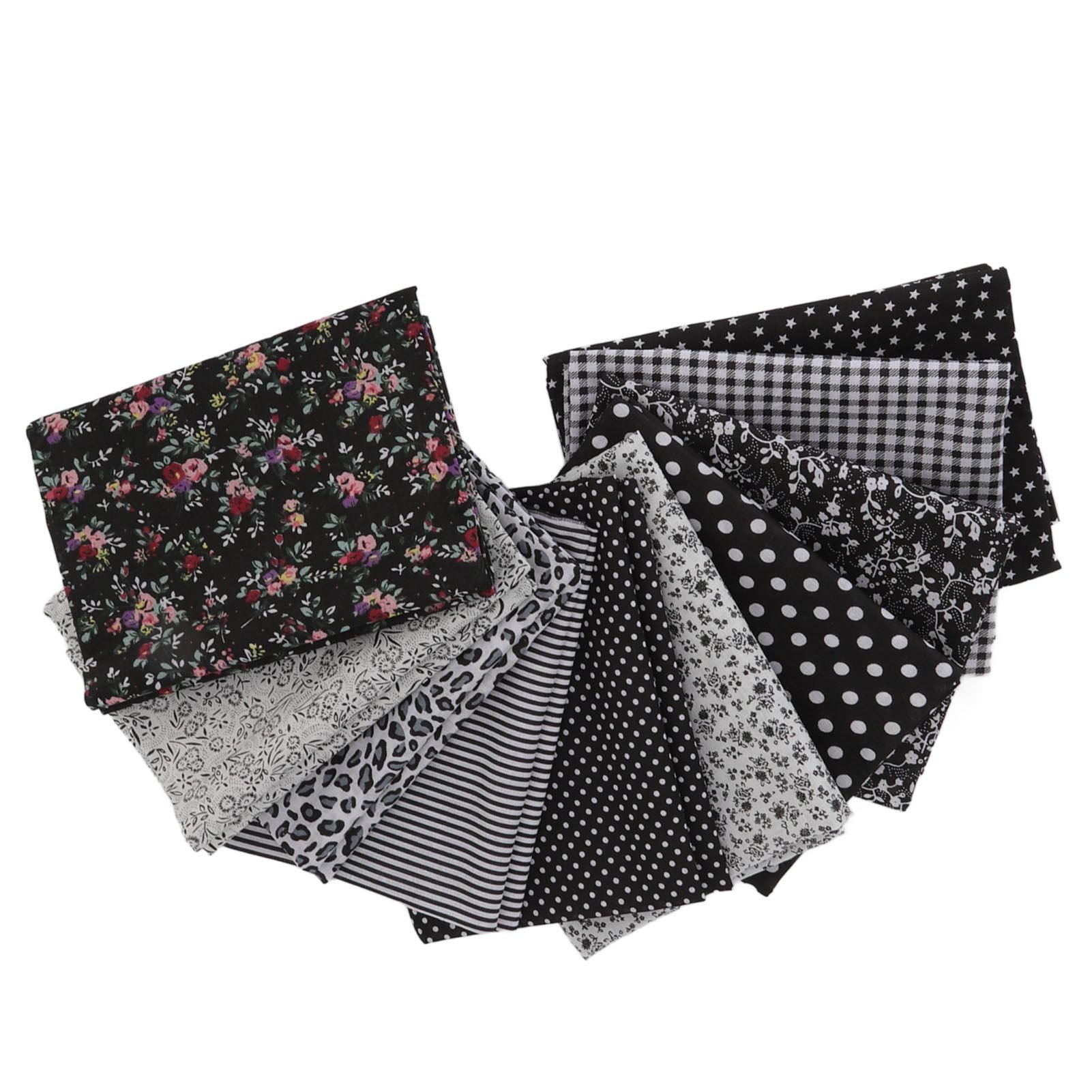 Craft Fabric Soft Prevent Pilling Printing Cuttable Cotton DIY Sewing Fabric Cloth for Quilting Scrapbooking 10 Colors