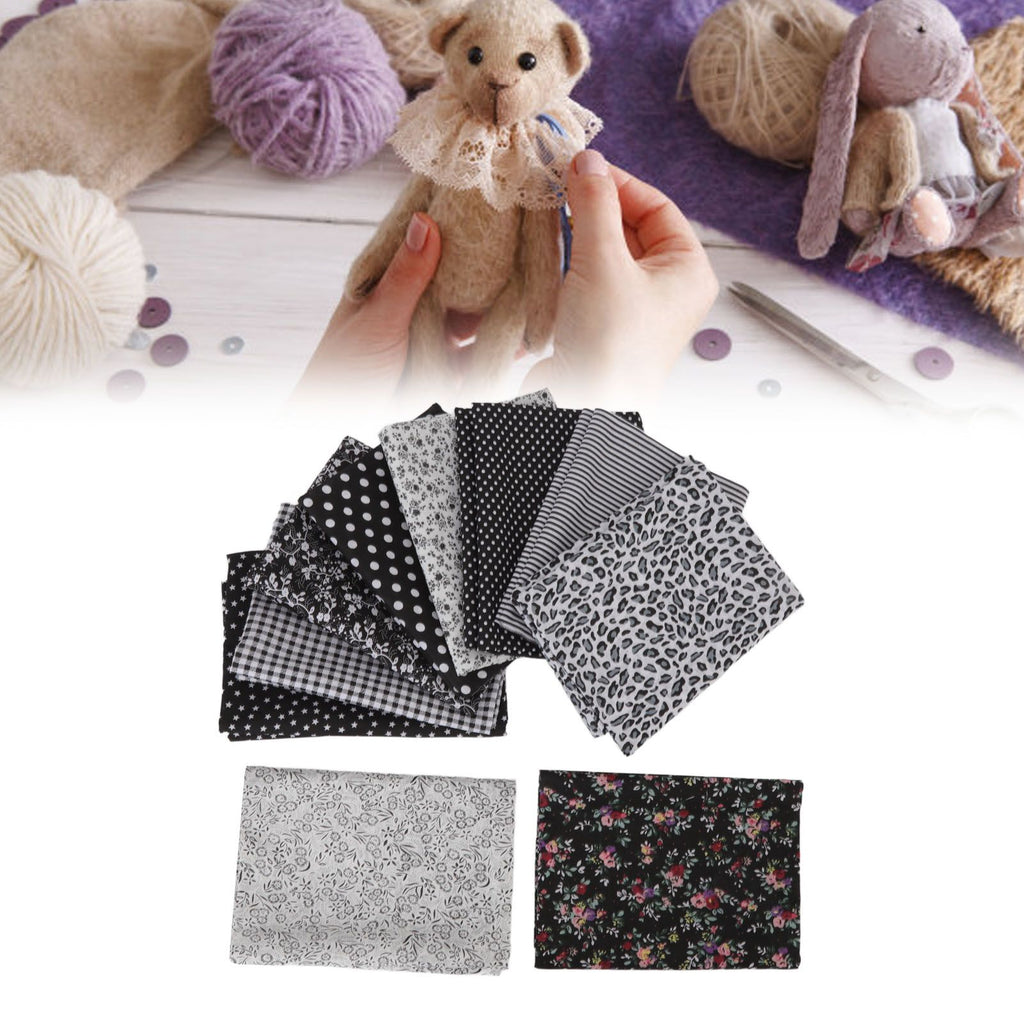 Craft Fabric Soft Prevent Pilling Printing Cuttable Cotton DIY Sewing Fabric Cloth for Quilting Scrapbooking 10 Colors