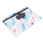 Smell Proof Bag PU Leather Reinforced Stitching Waterproof Zipper Closure Odor Proof Pouch with Password Lock Colorful