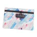 Smell Proof Bag PU Leather Reinforced Stitching Waterproof Zipper Closure Odor Proof Pouch with Password Lock Colorful