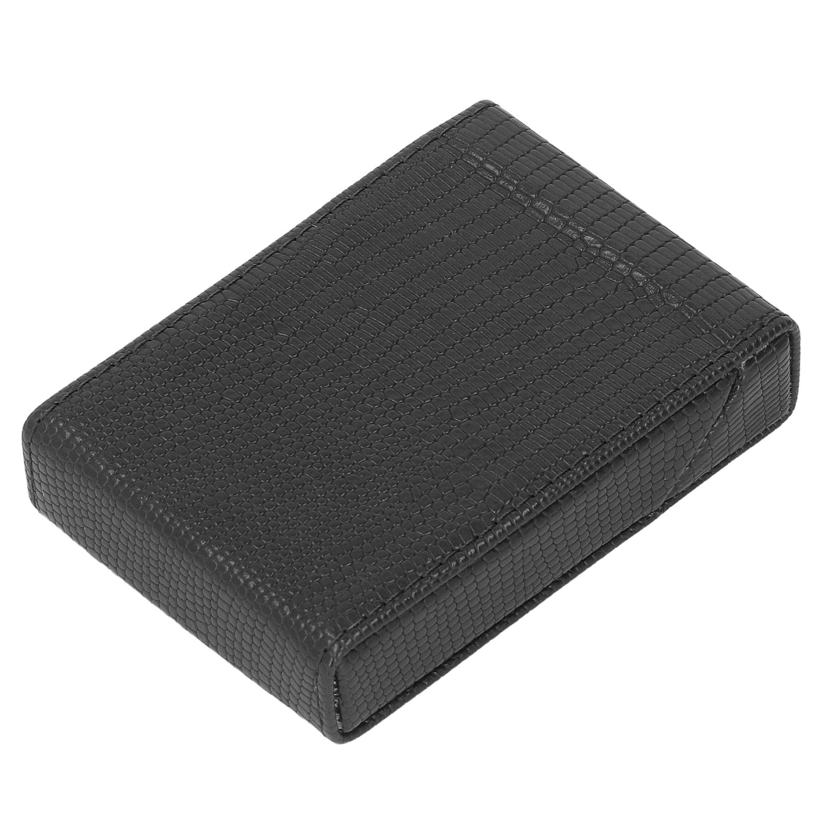 Men Cigarette Case for 20pcs Medium Cigarettes Box Lizard Stripe Portable Cigarette Case Black
