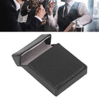 Men Cigarette Case for 20pcs Medium Cigarettes Box Lizard Stripe Portable Cigarette Case Black