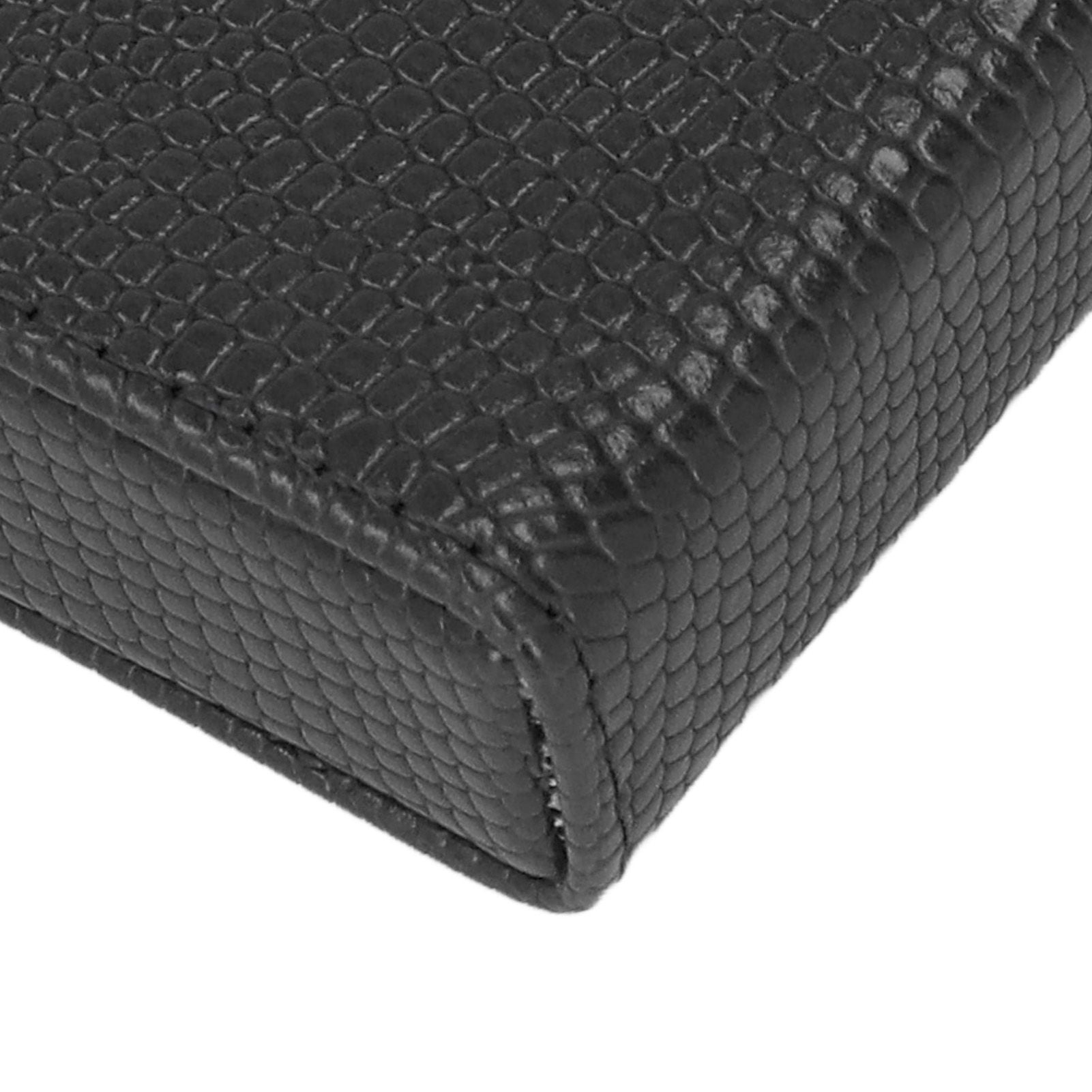 Men Cigarette Case for 20pcs Medium Cigarettes Box Lizard Stripe Portable Cigarette Case Black
