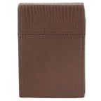 Men Cigarette Case for 20pcs Medium Cigarettes Box Lizard Stripe Portable Cigarette Case Coffee