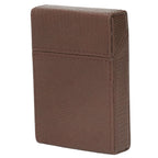 Men Cigarette Case for 20pcs Medium Cigarettes Box Lizard Stripe Portable Cigarette Case Coffee