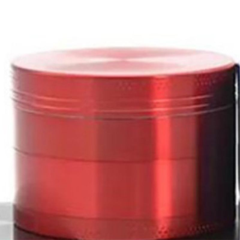 Spice Grinder Zinc Alloy Spice Herb Crusher 40mm 4 Layer Metal Tobacco Grinder for Home Red