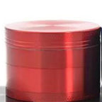 Spice Grinder Zinc Alloy Spice Herb Crusher 40mm 4 Layer Metal Tobacco Grinder for Home Red