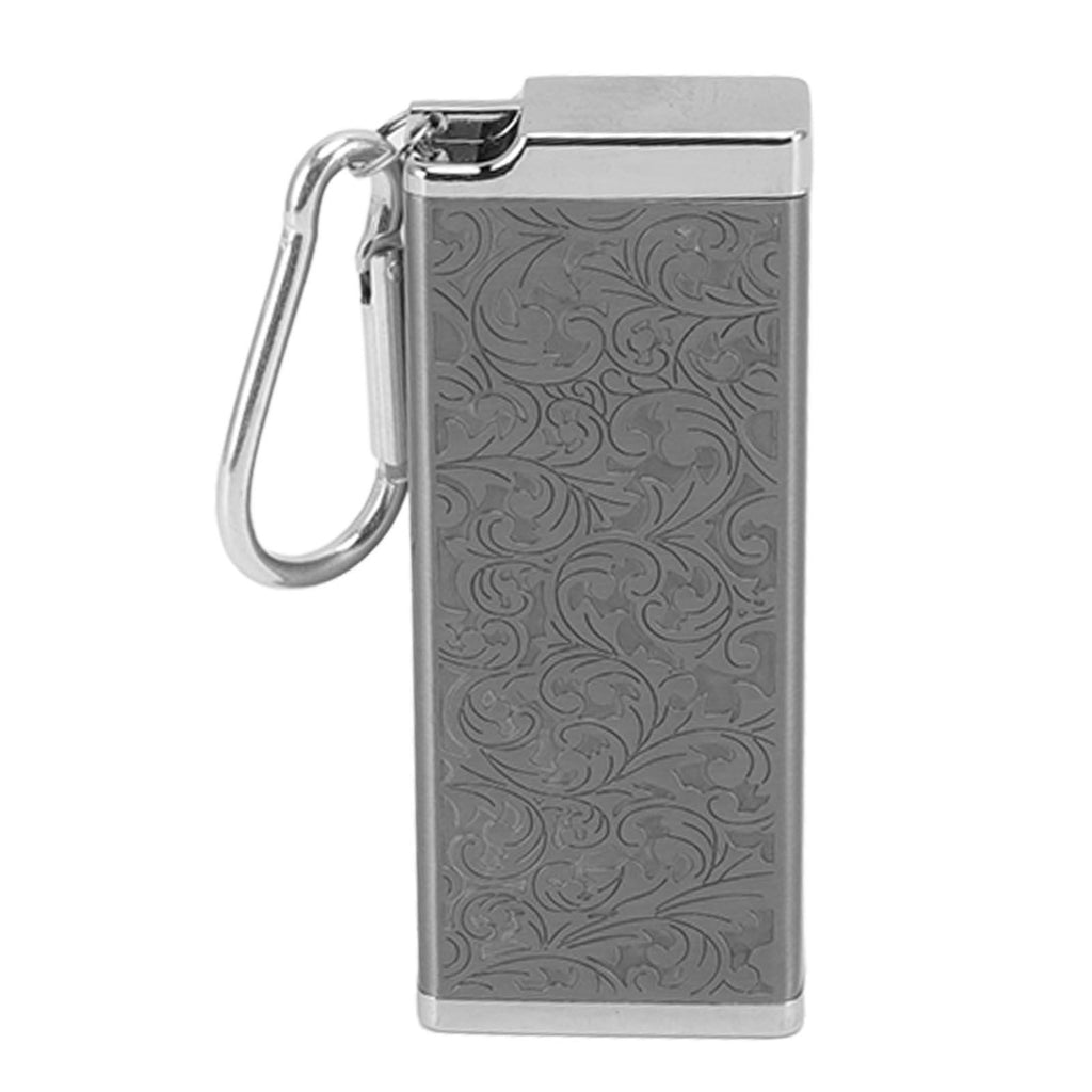 Cigarette Case for 8pcs King Size Cigars Retro 3D Carving Impact Resistant Aluminum Cigarette Pocket Holder Black