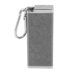 Cigarette Case for 8pcs King Size Cigars Retro 3D Carving Impact Resistant Aluminum Cigarette Pocket Holder Black
