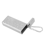 Cigarette Case for 8pcs King Size Cigars Retro 3D Carving Impact Resistant Aluminum Cigarette Pocket Holder Silver