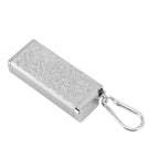 Cigarette Case for 8pcs King Size Cigars Retro 3D Carving Impact Resistant Aluminum Cigarette Pocket Holder Silver