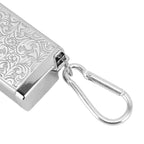 Cigarette Case for 8pcs King Size Cigars Retro 3D Carving Impact Resistant Aluminum Cigarette Pocket Holder Silver