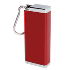 Cigarette Case Aluminum Glossy Square Crush Resistant Portable Cigarette Box Holder for 8 Coarse Cigarettes Daily Red