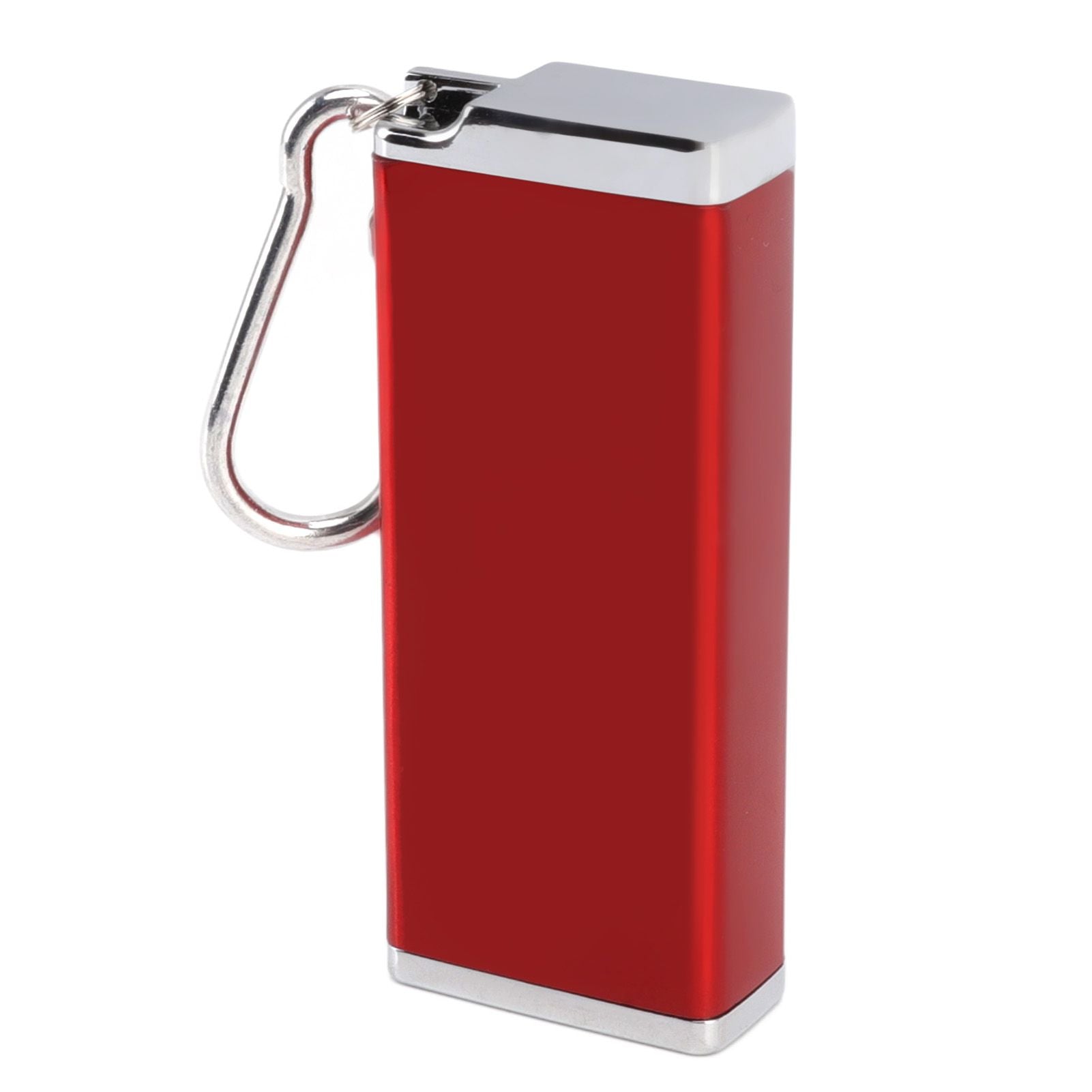 Cigarette Case Aluminum Glossy Square Crush Resistant Portable Cigarette Box Holder for 8 Coarse Cigarettes Daily Red