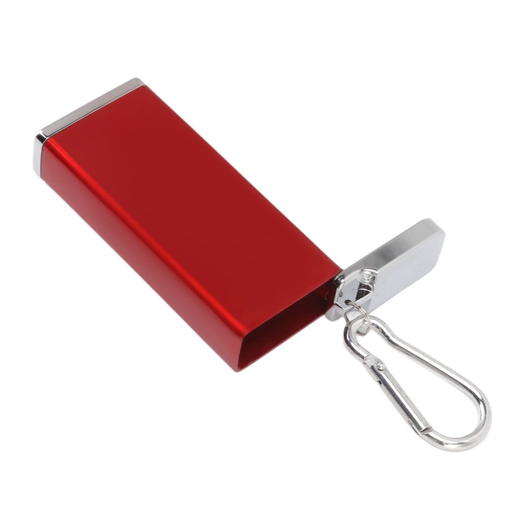 Cigarette Case Aluminum Glossy Square Crush Resistant Portable Cigarette Box Holder for 8 Coarse Cigarettes Daily Red