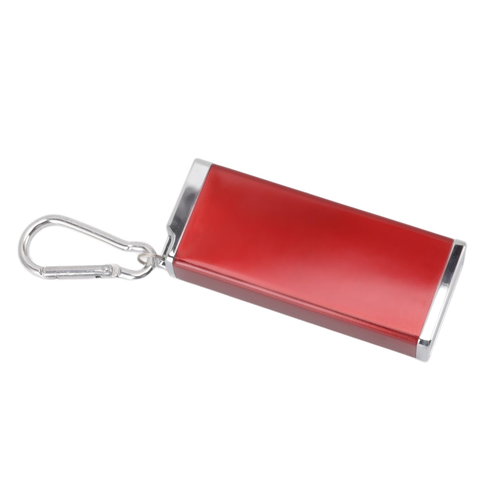 Cigarette Case Aluminum Glossy Square Crush Resistant Portable Cigarette Box Holder for 8 Coarse Cigarettes Daily Red