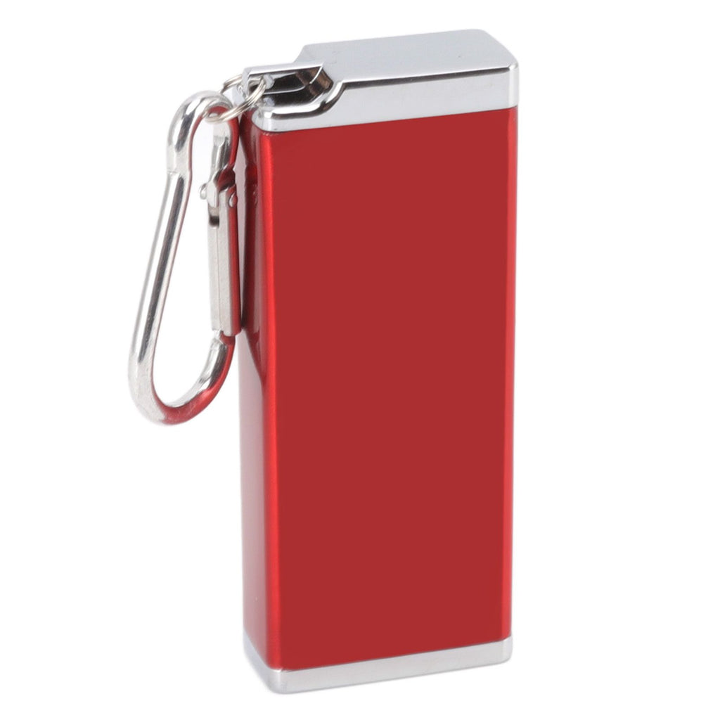 Cigarette Case Aluminum Glossy Square Crush Resistant Portable Cigarette Box Holder for 8 Coarse Cigarettes Daily Red