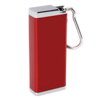 Cigarette Case Aluminum Glossy Square Crush Resistant Portable Cigarette Box Holder for 8 Coarse Cigarettes Daily Red