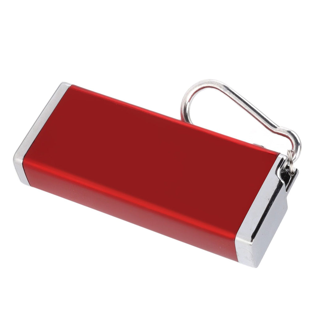 Cigarette Case Aluminum Glossy Square Crush Resistant Portable Cigarette Box Holder for 8 Coarse Cigarettes Daily Red