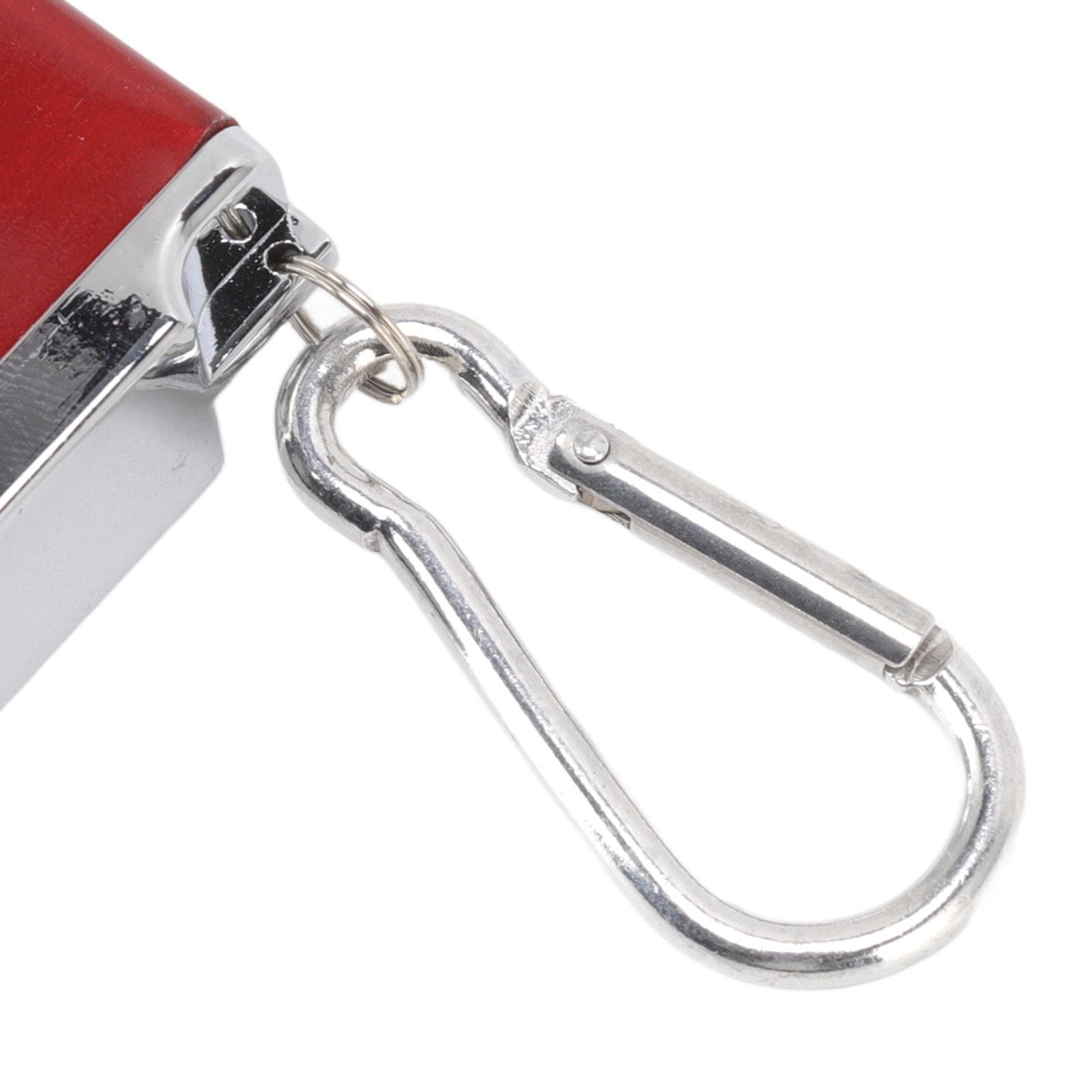 Cigarette Case Aluminum Glossy Square Crush Resistant Portable Cigarette Box Holder for 8 Coarse Cigarettes Daily Red