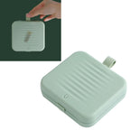Magnetic Suction Sewing Box Portable Small Double Layer Magnetic Sewing Box Kit for Home Dormitory Travel Green