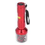 Electrical Herb Tobacco Grinder Aluminium Alloy Flashlight Shape Handheld Fine Grinding Grinder Cracker Red