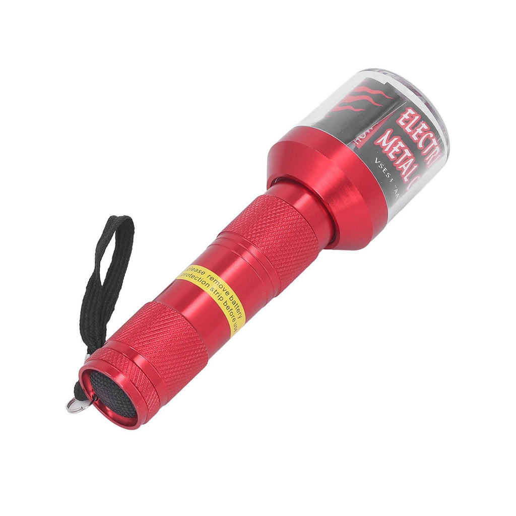 Electrical Herb Tobacco Grinder Aluminium Alloy Flashlight Shape Handheld Fine Grinding Grinder Cracker Red