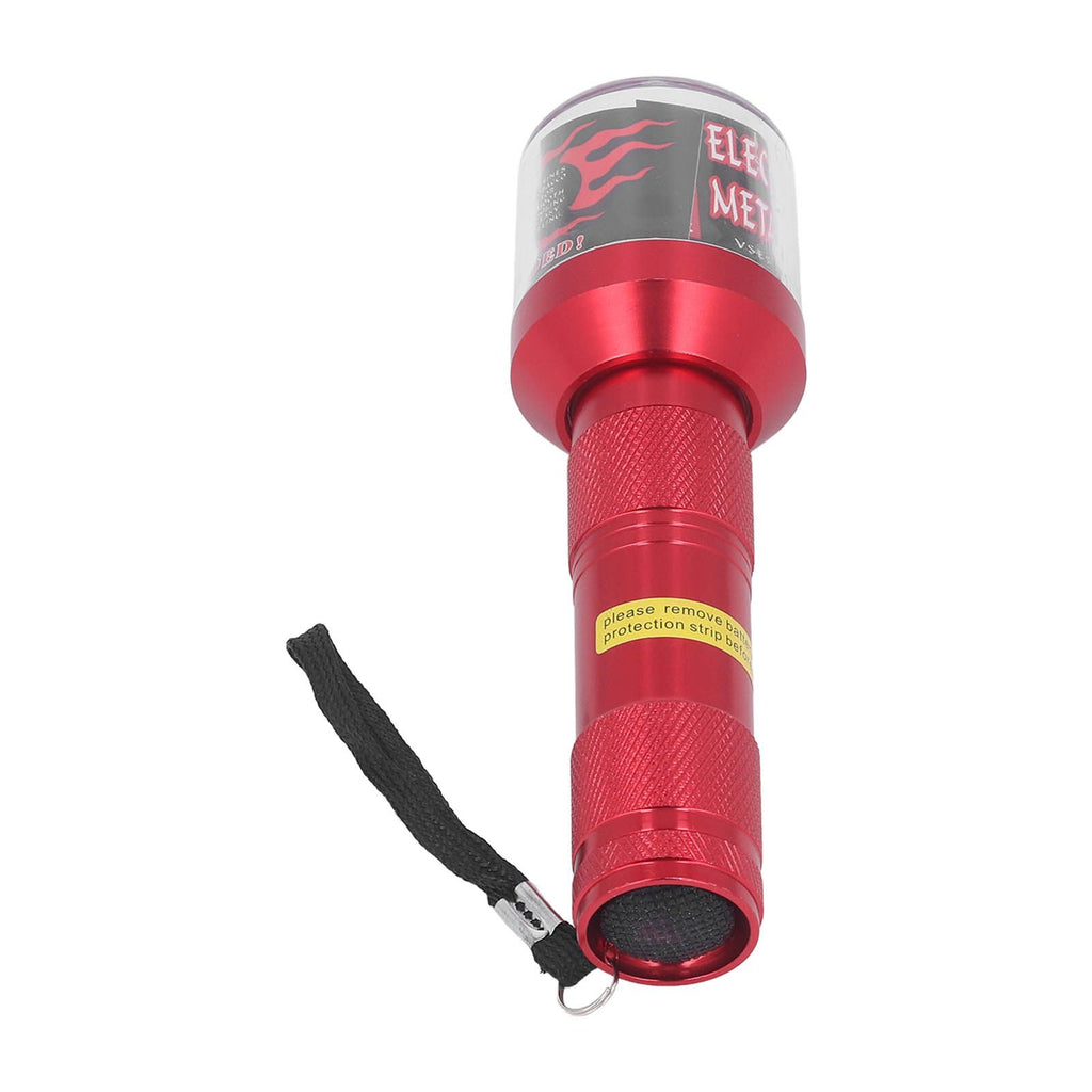 Electrical Herb Tobacco Grinder Aluminium Alloy Flashlight Shape Handheld Fine Grinding Grinder Cracker Red