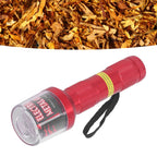 Electrical Herb Tobacco Grinder Aluminium Alloy Flashlight Shape Handheld Fine Grinding Grinder Cracker Red