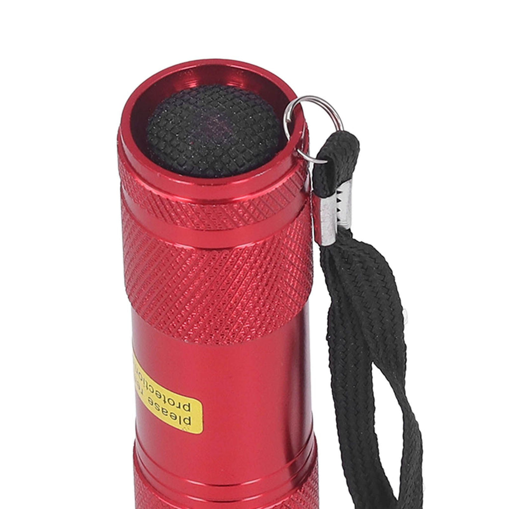 Electrical Herb Tobacco Grinder Aluminium Alloy Flashlight Shape Handheld Fine Grinding Grinder Cracker Red