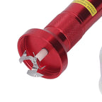 Electrical Herb Tobacco Grinder Aluminium Alloy Flashlight Shape Handheld Fine Grinding Grinder Cracker Red