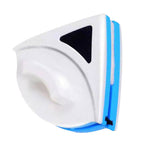 Magnetic Window Cleaner Blue Triangle Shape Single Sided Magnetic Glass Wiper Washing Brush Tool P3‑8mm