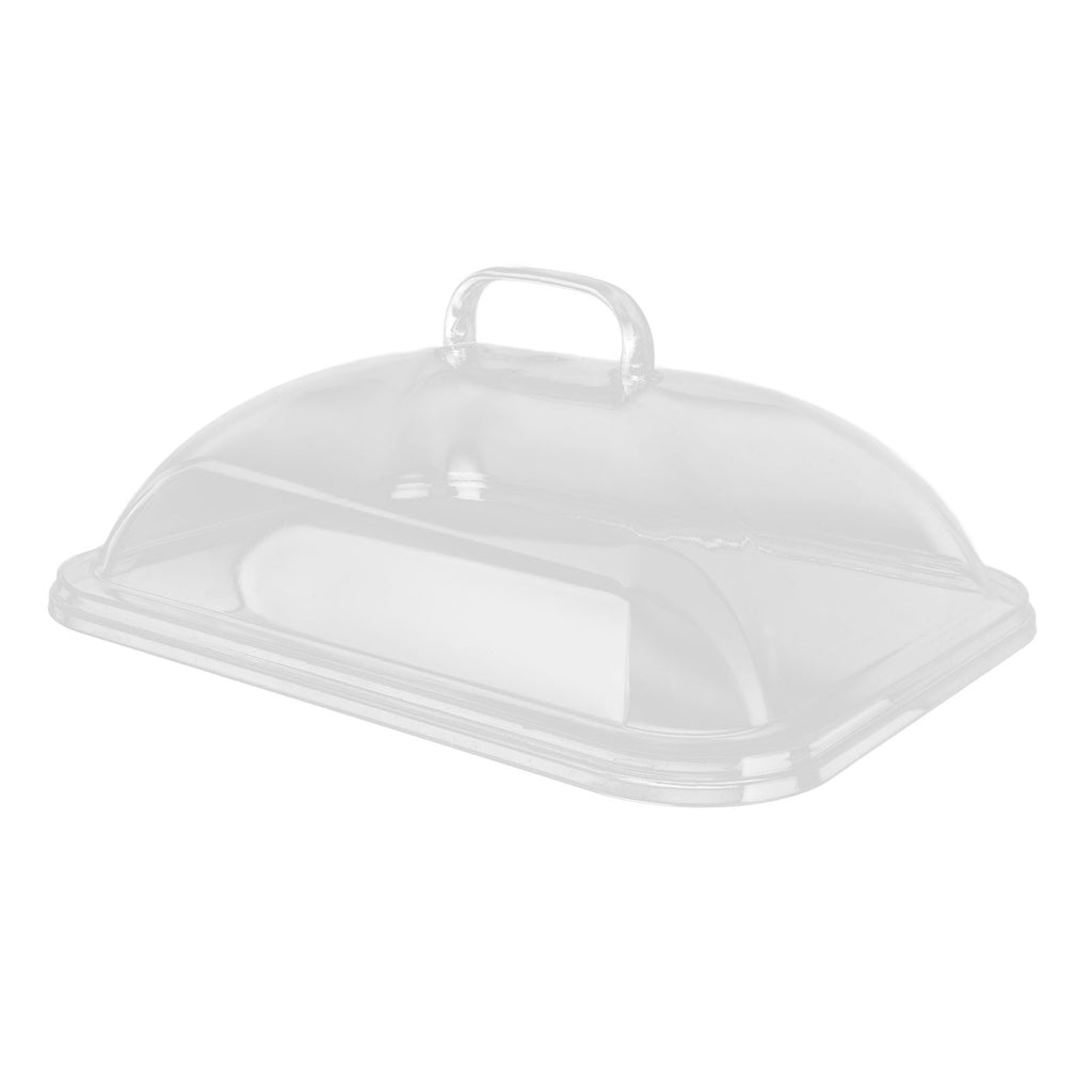 Splatter Cover Clear Transparent Acrylic Dustproof Rectangle Shape Convenient Practical Home Plate Covers for Kitchen M