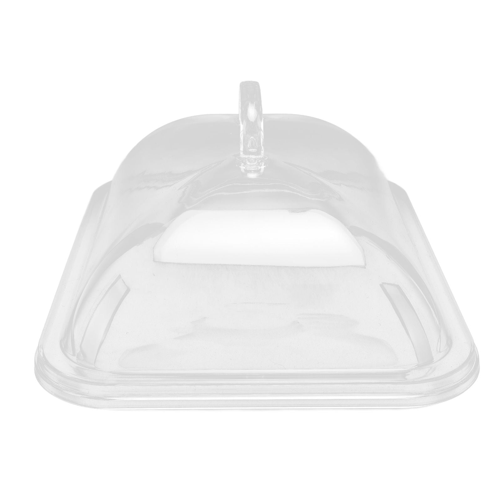 Splatter Cover Clear Transparent Acrylic Dustproof Rectangle Shape Convenient Practical Home Plate Covers for Kitchen M