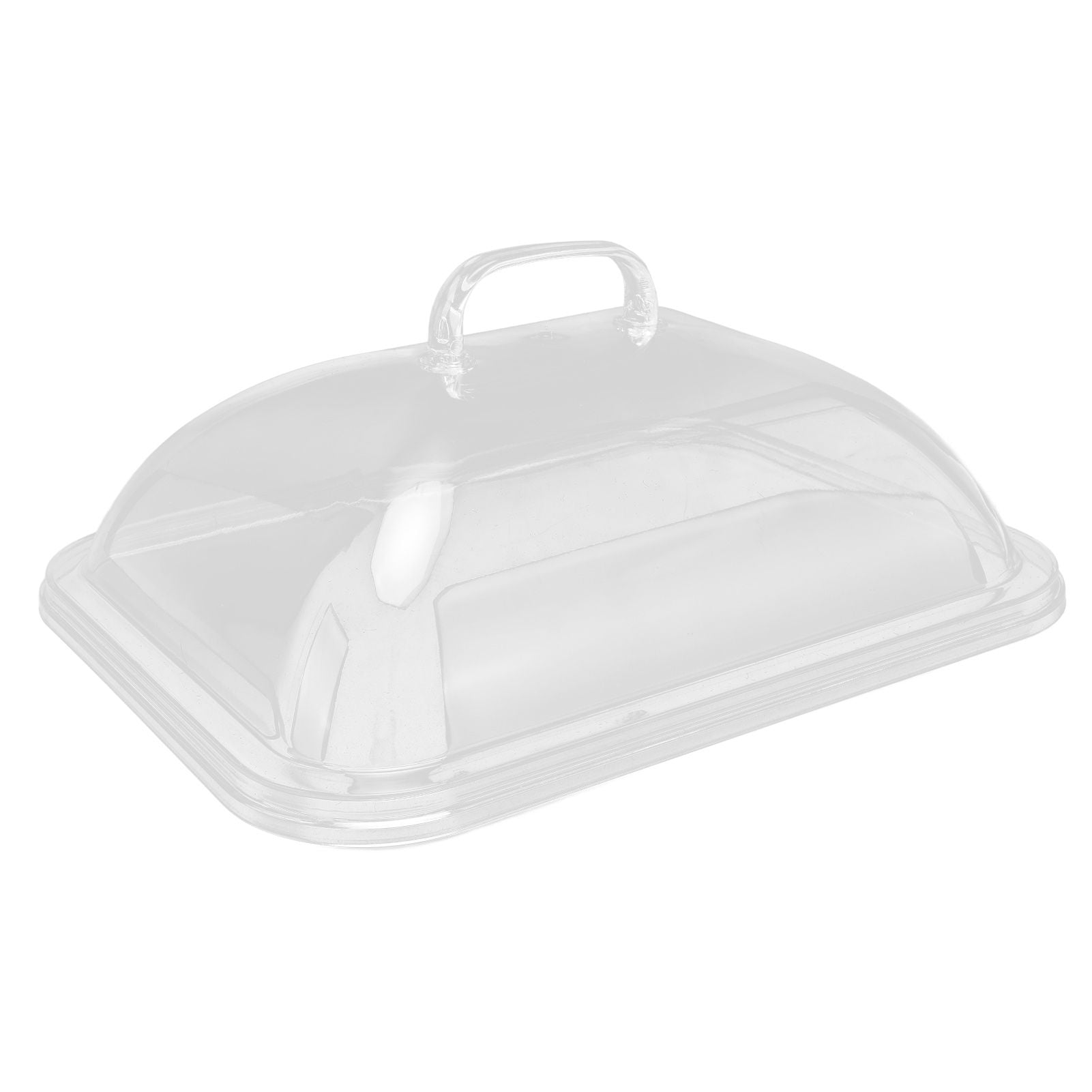 Splatter Cover Clear Transparent Acrylic Dustproof Rectangle Shape Convenient Practical Home Plate Covers for Kitchen M