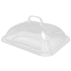 Splatter Cover Clear Transparent Acrylic Dustproof Rectangle Shape Convenient Practical Home Plate Covers for Kitchen M