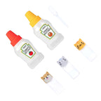 Plastic Mini Bento Soy Sauce Bottles Squeeze Salad Dressing Bottles Portable Sauce Containers