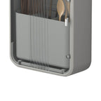Wall Mounted UV Chopsticks Cage Multifunction Chopstick Draining Cleaning Holder Hot Air Drying Kitchen Cutlery Storage Box Grey