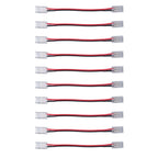 10pcs COB Strip Light Connector Professional Double Head 8mm 2 Pin Light Strip Connectors for Home Office School