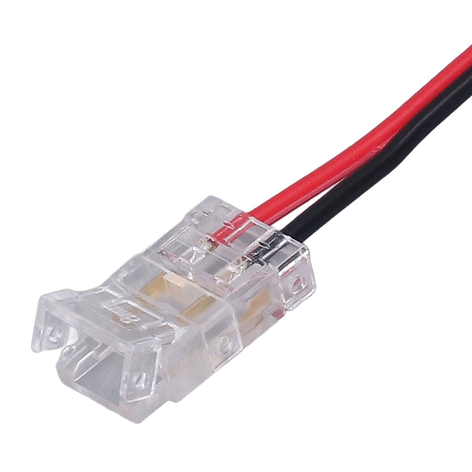 10pcs COB Strip Light Connector Professional Double Head 8mm 2 Pin Light Strip Connectors for Home Office School