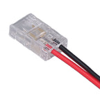 10pcs COB Strip Light Connector Professional Double Head 8mm 2 Pin Light Strip Connectors for Home Office School