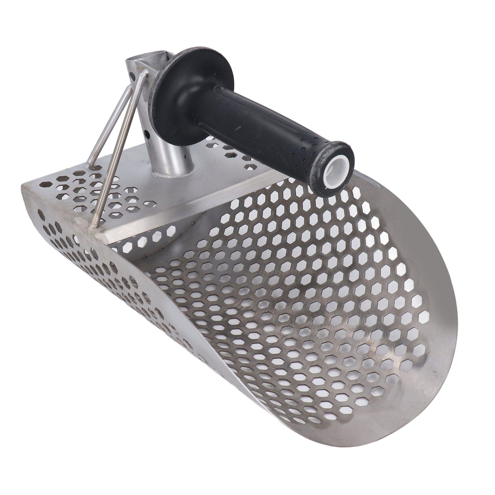 Beach Sand Scoop Metal Detecting Hunting Tool Detector Stainless Steel Hexahedron Holes Sand Scoop