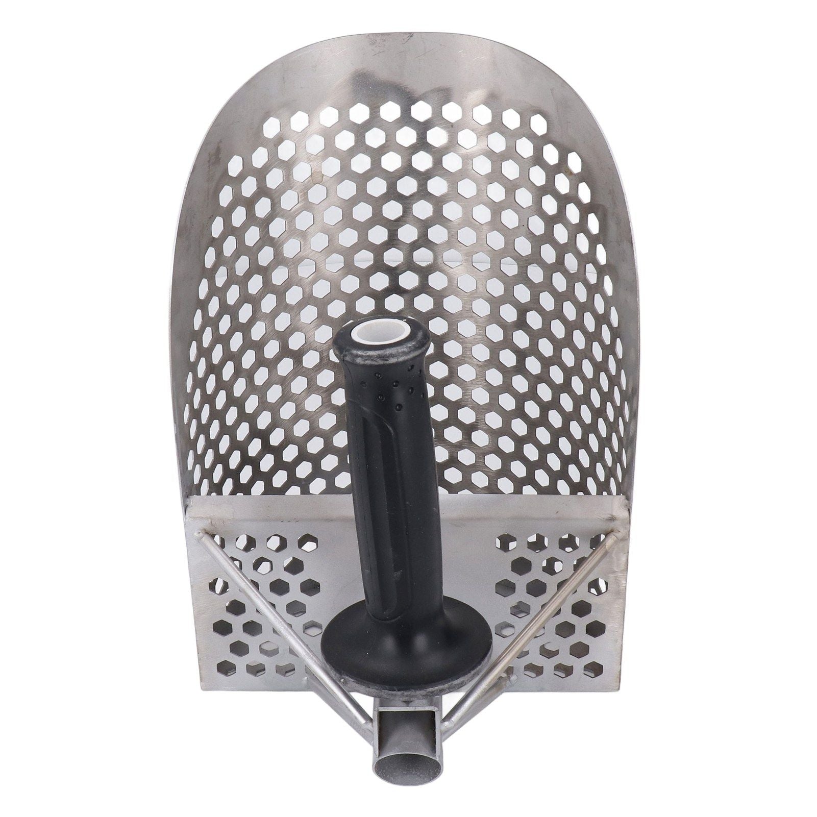 Beach Sand Scoop Metal Detecting Hunting Tool Detector Stainless Steel Hexahedron Holes Sand Scoop