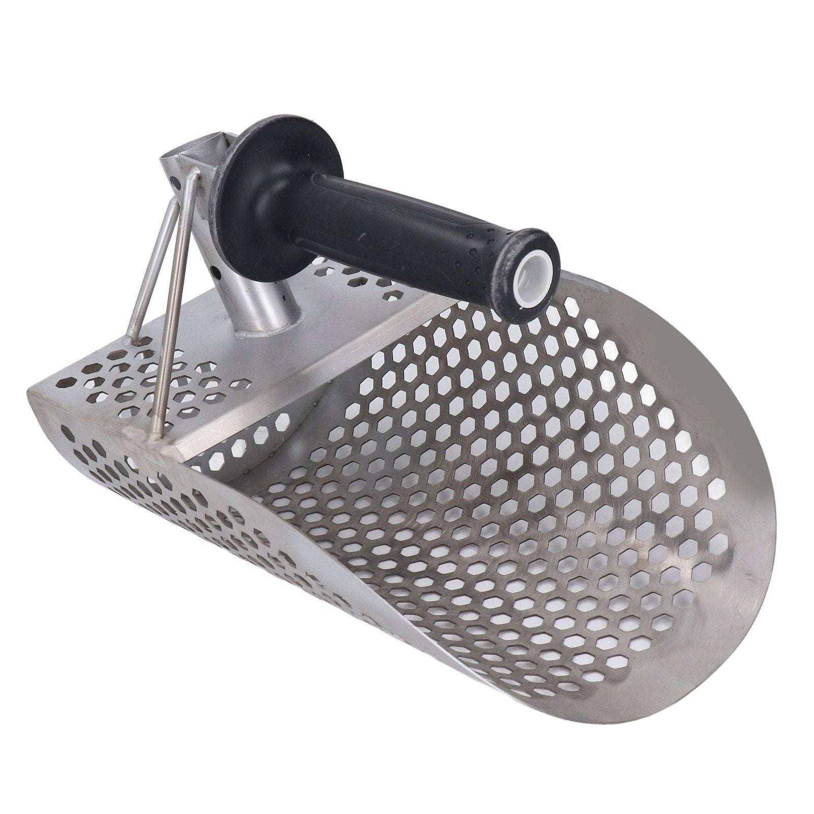 Beach Sand Scoop Metal Detecting Hunting Tool Detector Stainless Steel Hexahedron Holes Sand Scoop