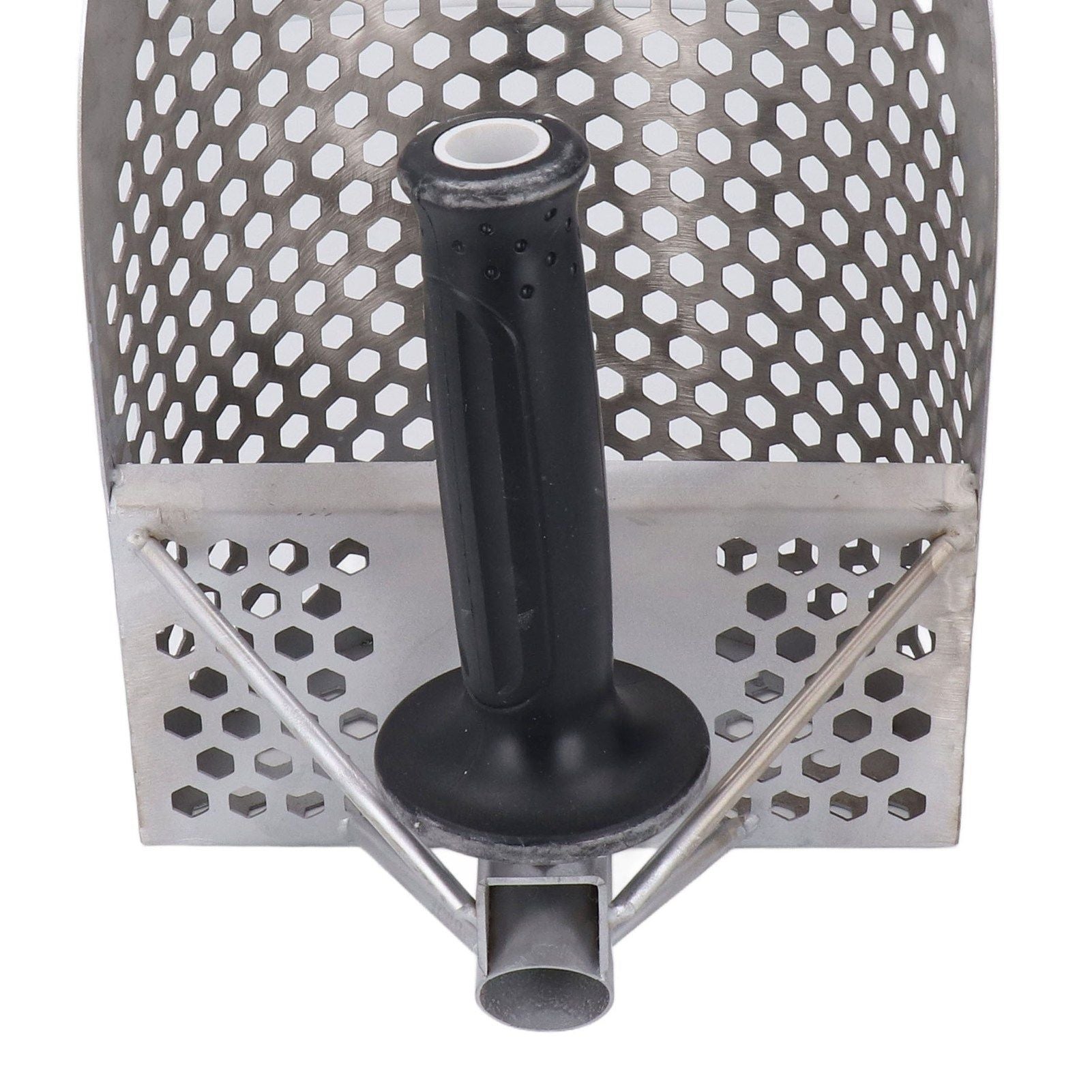 Beach Sand Scoop Metal Detecting Hunting Tool Detector Stainless Steel Hexahedron Holes Sand Scoop