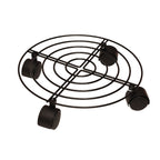 Flower Pot Roller Stand 50kg Load Capacity Rust Prevention Iron Easy to Move Plant Caddy with Wheels for Wine Barrels