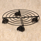 Flower Pot Roller Stand 50kg Load Capacity Rust Prevention Iron Easy to Move Plant Caddy with Wheels for Wine Barrels